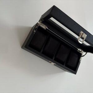 Uhrenbox mit Glasdeckel showcase Premium – für 4 Uhren